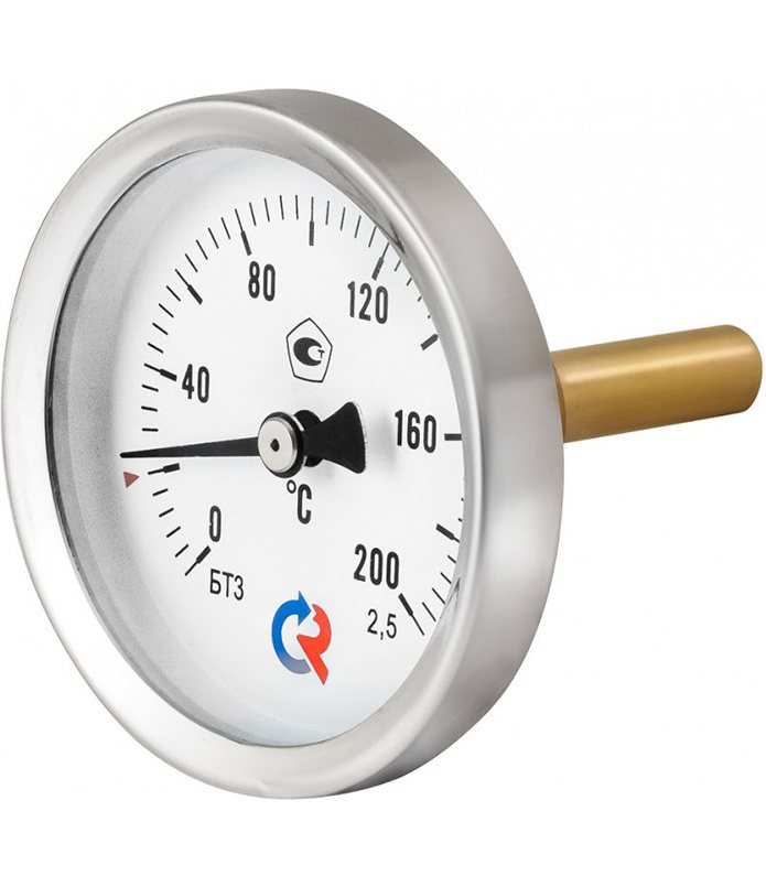 Термометр общетехнический осевой РОСМА БТ-31.211 (0…120С) G1/2.200.2,5 Термометры #2
