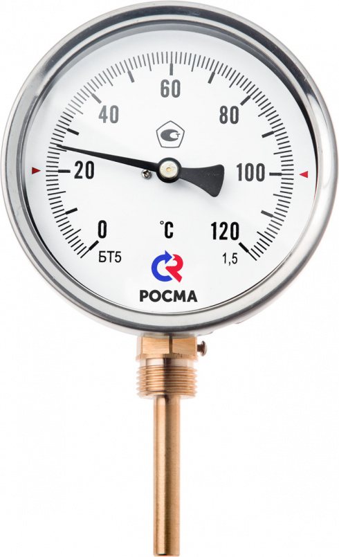 Термометр общетехнический радиальный РОСМА БТ-52.211 (-30...70С) G1/2.200.1,5 Термометры #1