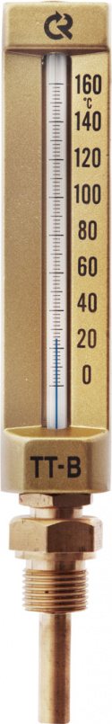 Термометр жидкостной виброустойчивый РОСМА ТТ-В-110/100.П11 G1/2 (0...120C) Термометры #1